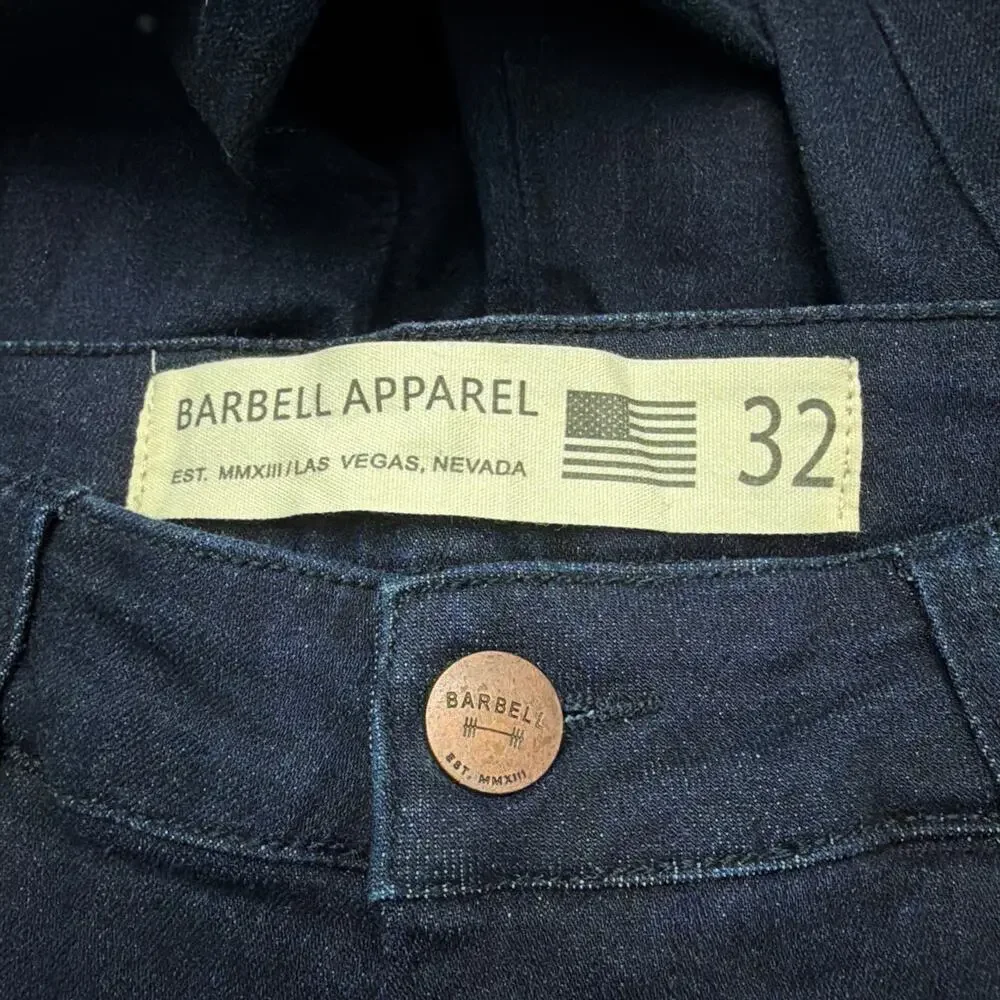 Barbell Apparel Jeans Mens Athletic Fit 32 x 29 Stretch Denim - Picture 2 of 11
